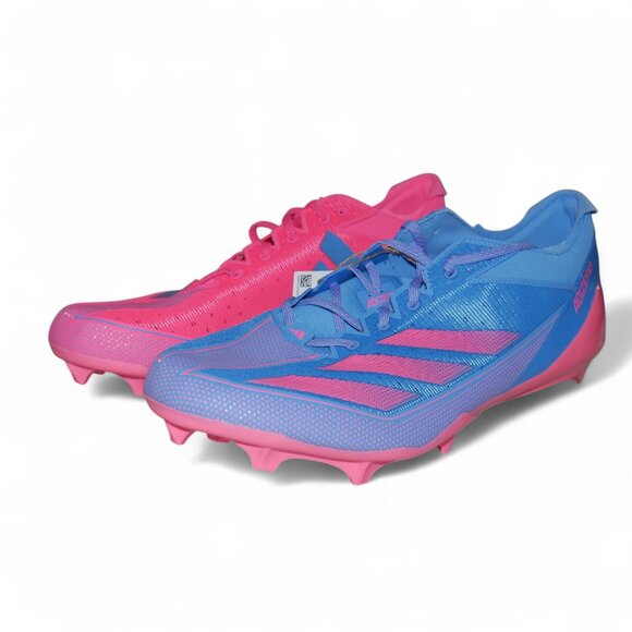 Adidas Adizero Electric Mens Size 17 Football Cleats Cotton Candy Travis Hunter - Picture 11 of 15